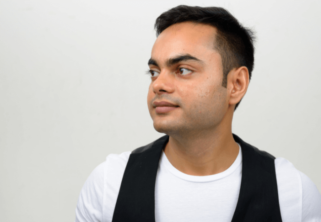 Indian male with good hairs